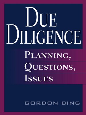 cover image of Due Diligence